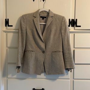 Ann Taylor, Tan Blazer, Size 0